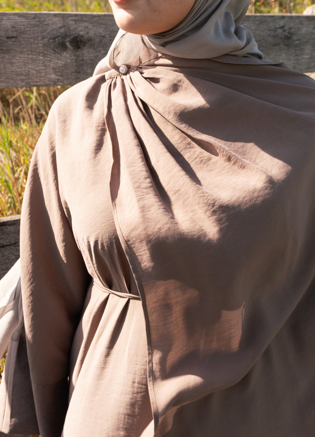 Detachable Drape Dress